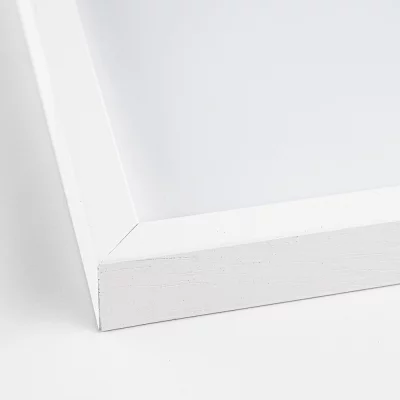 Houten kader Tisar 30x40 cm | wit | kunstglas (1 mm)