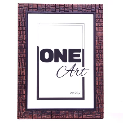 Drewniana rama Wall 10x15 cm | brązowy | szkło sztuczne (1 mm)