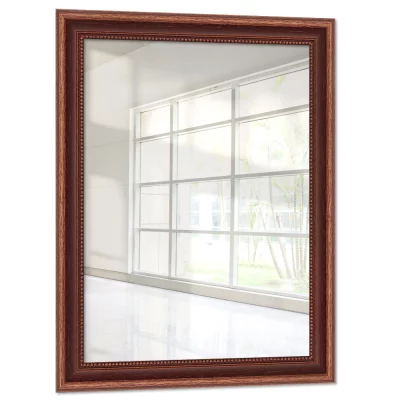 Lustro na ścianę Engsle 20x60 cm | brązowy | lustro (2 mm)