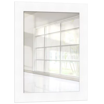 Wandspiegel Maibo op maat wit | spiegel (2 mm)
