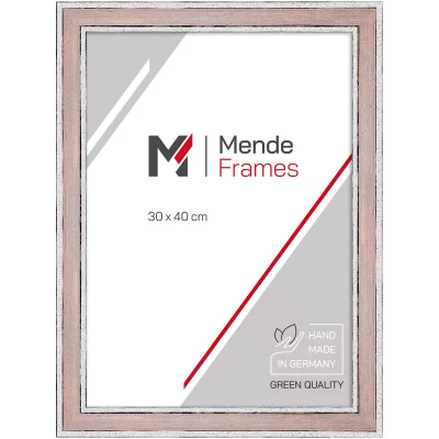 Cornice in legno Hebbe 15x21 cm (A5) | rosa | Vetro standard (2 mm)
