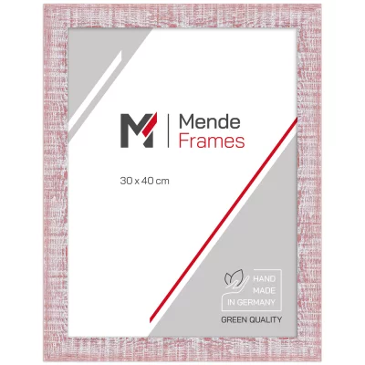Houten kader Beira 13x13 cm | rood | normaal glas (2 mm)