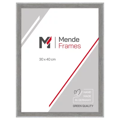 Holz-Bilderrahmen Mencuna 50x60 cm | Grau | Spiegel