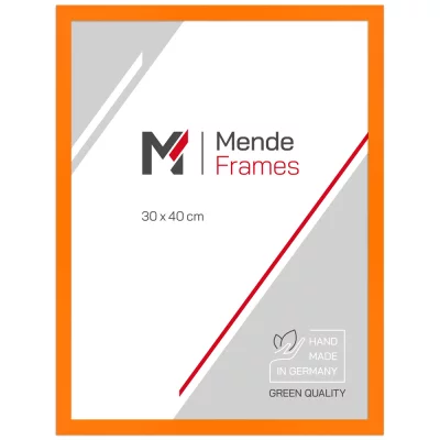 Cornice in legno Koudou 21x29,7 cm (A4) | arancione | Vetro standard (2 mm)