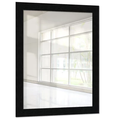 Specchiera Rebolan 50x100 cm | nero, venato | Specchio (2 mm)