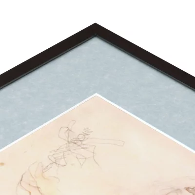 Thumbnail von 1,4 mm Passepartout in Standardgrößen Blau marmoriert (266)