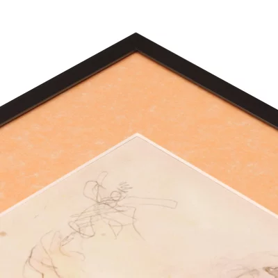 Thumbnail von 1,4 mm Passepartout in Standardgrößen Orange marmoriert (263)