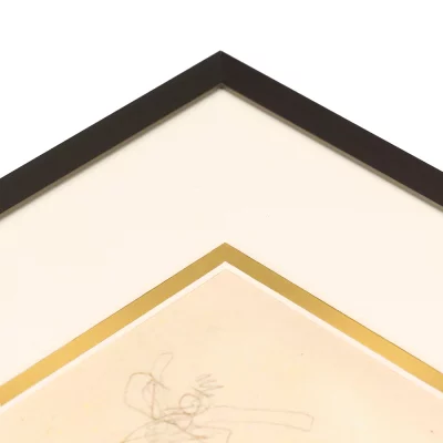 Thumbnail von 1,4 mm Doppel-Passepartout in Standardgrößen Gold matt (932)