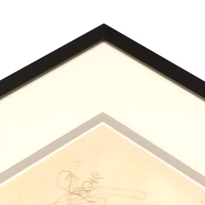 Thumbnail von 1,4 mm Doppel-Passepartout in Standardgrößen Seidengrau (289)