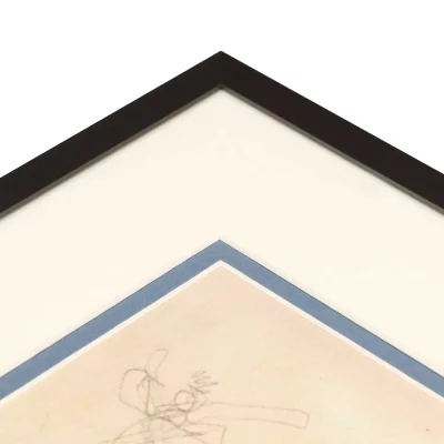 Thumbnail von 1,4 mm Doppel-Passepartout - Maßanfertigung Aeroblau (221)