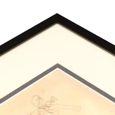 Thumbnail von 1,4 mm Doppel-Passepartout mit individuellem Ausschnitt Dunkelgrau (229)