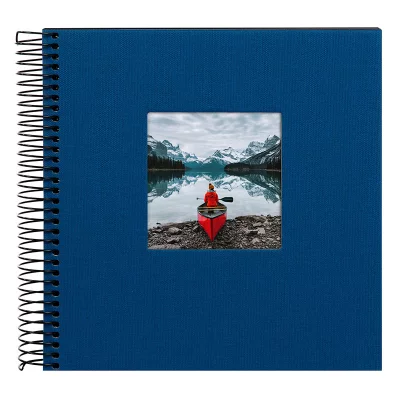 Thumbnail von Spiralalbum Bella Vista mit 40 schwarzen Seiten zum Einkleben, 20x20 cm blau
