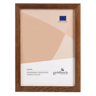 Treramme Skandi 13x18 cm | Brun | Normalglass (2 mm)