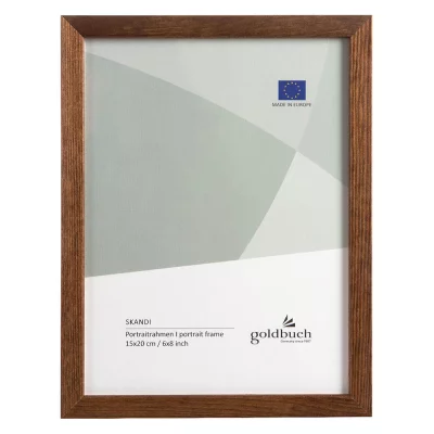 Treramme Skandi 15x20 cm | Brun | Normalglass (2 mm)
