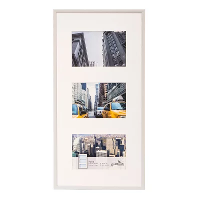 Galleriramme Puro for 3 bilder 3x10x15 cm | Hvit | Normalglass (2 mm)