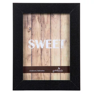 Treramme Dream (MDF) 13x18 cm | Svart | Normalglass (2 mm)