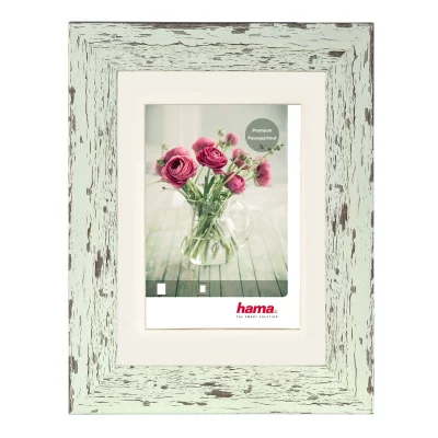 Thumbnail von Kunststoff-Bilderrahmen Chalet mit Passepartout Pastell-Mint