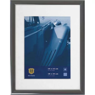 Aluminium kader Portofino 10x15 cm | staal | normaal glas (2 mm)