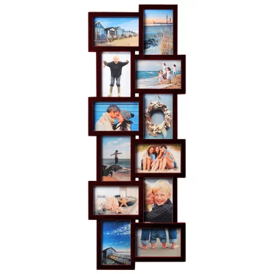 Collage fotokader Holiday voor 12 foto's 15x10 cm, 10x15 cm | bruin | normaal glas (2 mm)