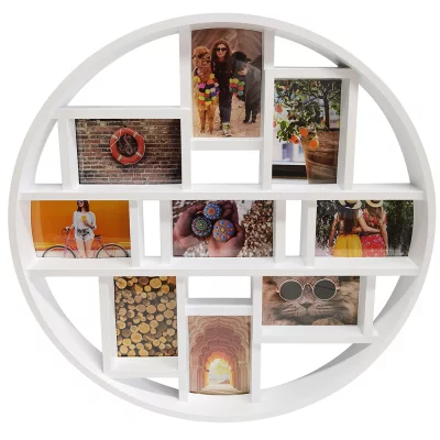Collage fotokader Discus 9x10x15 cm | wit | normaal glas (2 mm)