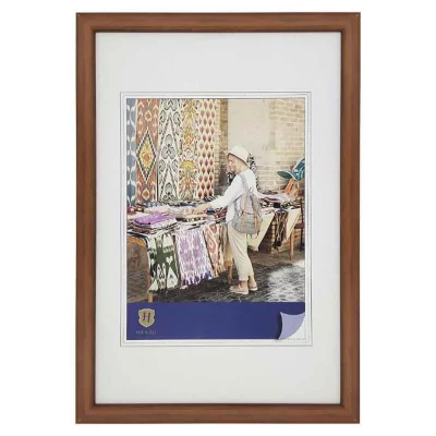 Kunststof kader Fancy 10x15 cm | bruin | normaal glas (2 mm)