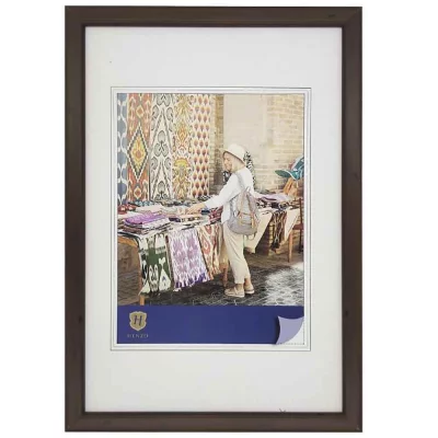 Kunststof kader Fancy 10x15 cm | donkerbruin | normaal glas (2 mm)