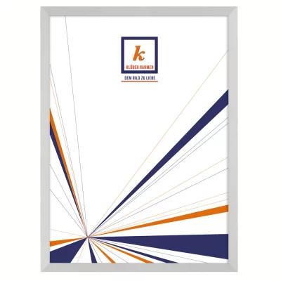 Aluminiumram Alejandro efter mått silver matt, korsborstad | Standardglas (2 mm)