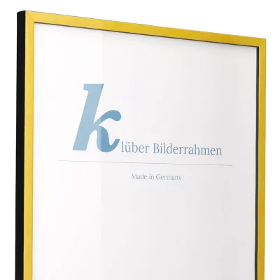 Houten kader Calamar 30x40 cm | geel-zwart | normaal glas (2 mm)