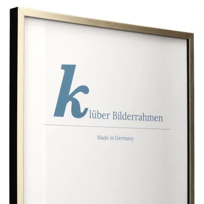 Houten kader Calamar 30x40 cm | platina-zwart | normaal glas (2 mm)