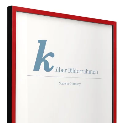 Houten kader Calamar 30x40 cm | rood-zwart | normaal glas (2 mm)