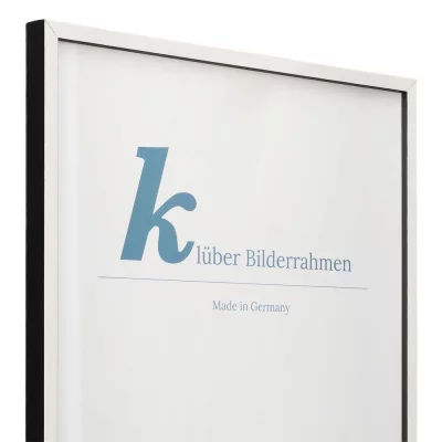 Houten kader Calamar 30x40 cm | wit-zwart | normaal glas (2 mm)