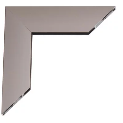 Mega Alu-Bilderrahmen 29,7x42 (A3) | Kontrastgrau glanz | Normalglas (2 mm)