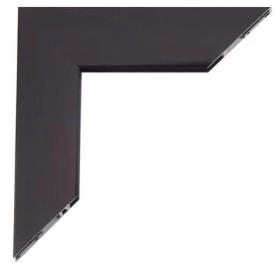 Mega Alu-Bilderrahmen 84,1x118,9 (A0) | Schwarz glänzend | Kunstglas (2 mm)