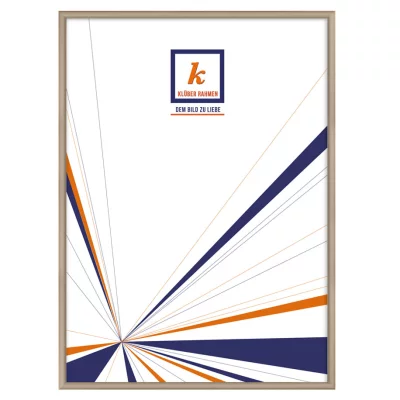 Alu-Bilderrahmen Miguel Maßanfertigung Beigegrau | Normalglas (2 mm)