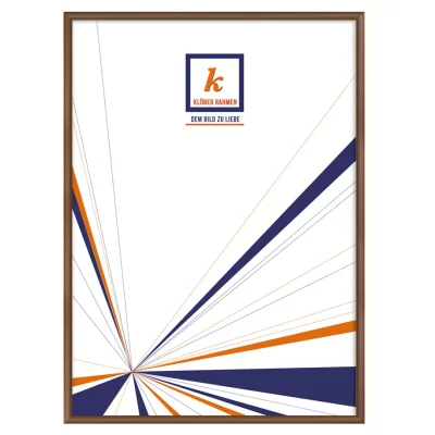 Alu-Bilderrahmen Miguel Maßanfertigung Schokoladenbraun | Normalglas (2 mm)