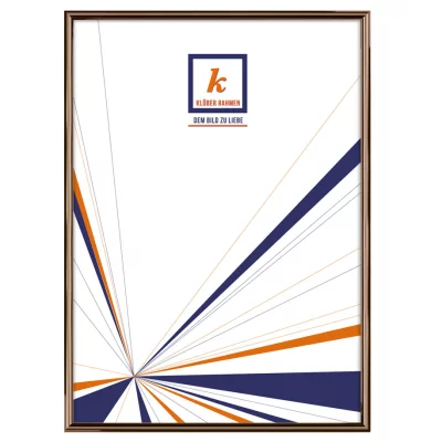 Alu-Bilderrahmen Miguel 30x45 cm | Bronze dunkel, Rücken gebürstet | Normalglas (2 mm)