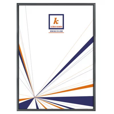 Alu-Bilderrahmen Miguel 30x45 cm | Florentiner Silber (geätzt) | Normalglas (2 mm)