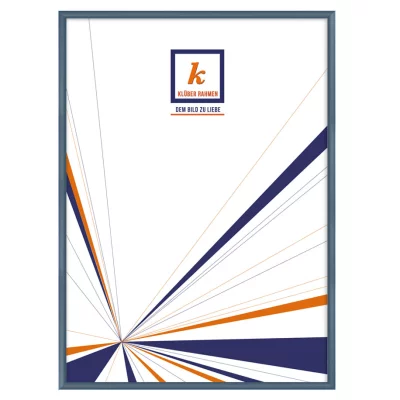 Alu-Bilderrahmen Miguel 30x45 cm | Schieferblau | Normalglas (2 mm)