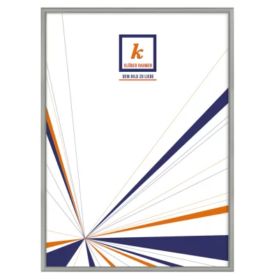 Alu-Bilderrahmen Miguel 30x45 cm | Seehundsgrau | Normalglas (2 mm)