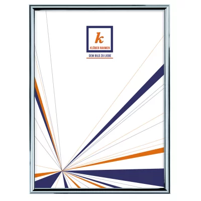Alu-Bilderrahmen Enzo 84,1x118,9 cm (A0) | Blauzinn glänzend, Rücken gebürstet | Kunstglas (2 mm)