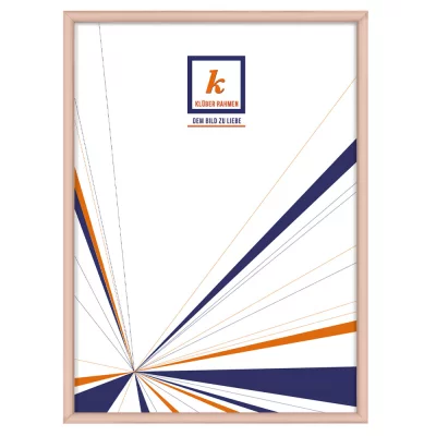 Alu-Bilderrahmen Enzo 84,1x118,9 cm (A0) | Lachsfarben | Kunstglas (2 mm)