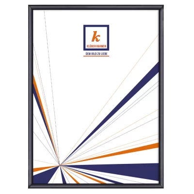 Alu-Bilderrahmen Enzo 84,1x118,9 cm (A0) | Ultramarin dunkel | Kunstglas (2 mm)