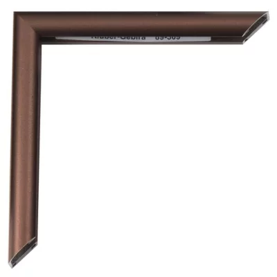 Alu-Bilderrahmen Pedro Maßanfertigung Florentiner Bronze (geätzt) | Kunstglas (2 mm)