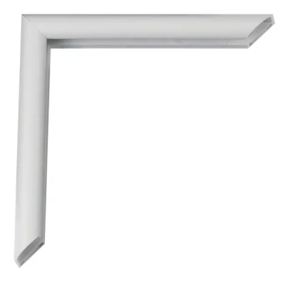 Alu-Bilderrahmen Pedro Maßanfertigung Florentiner Perlweiß | Kunstglas (2 mm)