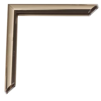 Alu-Bilderrahmen Pedro 90x120 cm | Bronze hell glänzend, Rücken gebürstet | Kunstglas (2 mm)