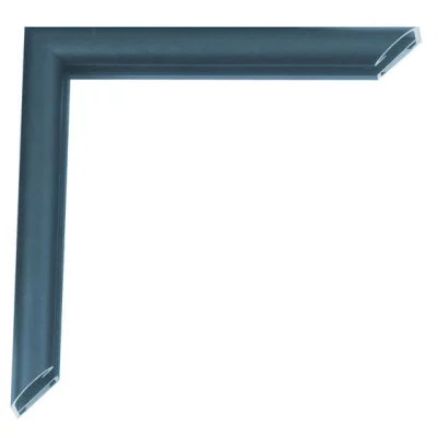 Alu-Bilderrahmen Pedro 90x120 cm | Florentiner Blau | Kunstglas (2 mm)