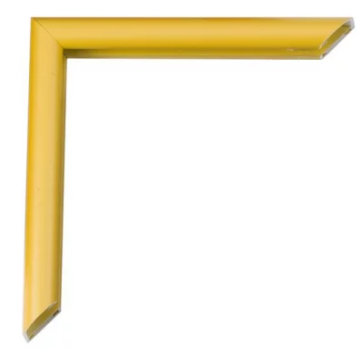 Alu-Bilderrahmen Pedro 90x120 cm | Florentiner Gelb | Kunstglas (2 mm)
