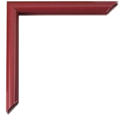 Alu-Bilderrahmen Pedro 90x120 cm | Geo-Rot | Kunstglas (2 mm)