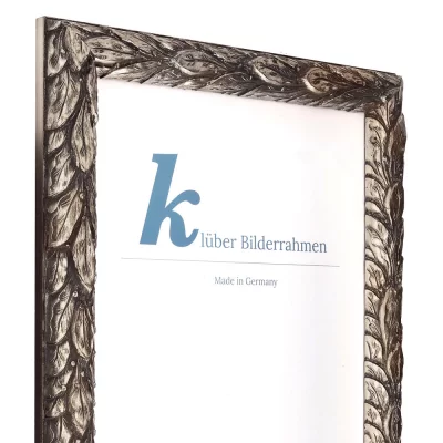 Barokkader Cadiz op maat zilver | normaal glas (2 mm)