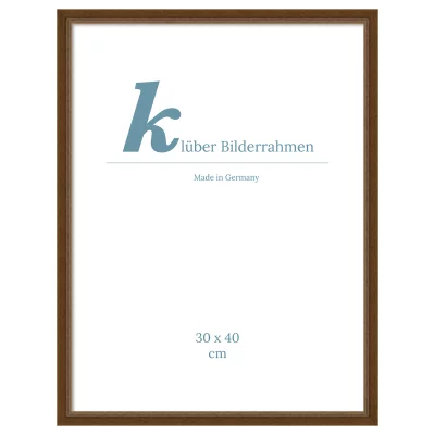 Träram Dos Hermanas 20x30 cm | mörkbrun | Standardglas (2 mm)